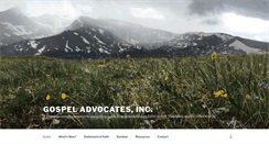 Desktop Screenshot of gospeladvocates.com